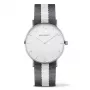 PAUL HEWITT Unisex Watch Sailor Line 39mm Rose Gold Stainless Steel White Dial Grey Leather Strap Quartz PHSASSTWGRW20