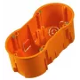 PAWBOL A.0042WPG Deep Double Flush-Mounted Box 60 mm with Screws, Orange