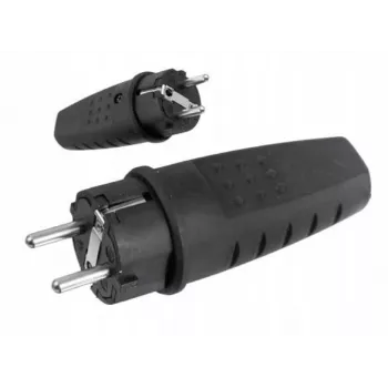 PAWBOL D.3158L LUX Portable Rubber Power Plug 250V 16A IP44 Schuko
