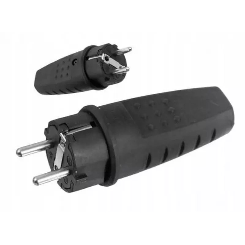PAWBOL D.3158L LUX Portable Rubber Power Plug 250V 16A IP44 Schuko