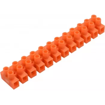 PAWBOL E.4031P 12-Pole Screw Terminal Block 2.5mm² 450V 24A Polyamide Transparent