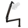 PCBuilder CAST STEADY Microphone Boom Arm - Desk Clamp Scissor Arm, Steel, 1.5 kg Load, 750 mm Reach, 360° Rotation, Hidden Cable Management, Black