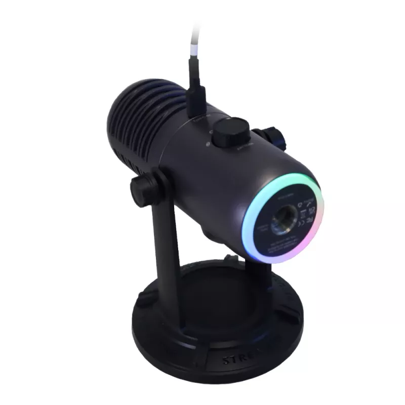 PCBuilder CAST ULTRA USB Gaming Microphone - Condenser, Cardioid, RGB, Zero-Latency Monitoring