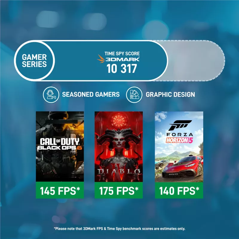 PCBuilder PATHFINDER Gaming PC, AMD Ryzen 5 5600XT, Radeon RX 7600 8GB, 16GB DDR4, 1TB NVMe SSD, Windows 11