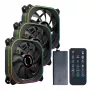 PCBuilder TORNADO CHILL ARGB 120mm Fan Kit - 3 Pack, Addressable RGB, PWM, Hydraulic Bearing, 65 CFM, 6-Port Hub