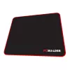 PCBuilder TRACK Small Mouse Pad – Cloth Surface, Anti-Fray Stitched Edges, Non-Slip Rubber Base, 3mm Thick, Black