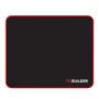 PCBuilder TRACK Small Mouse Pad – Cloth Surface, Anti-Fray Stitched Edges, Non-Slip Rubber Base, 3mm Thick, Black