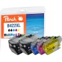 Peach Compatible Ink Cartridge Brother LC-422XL MultiPack Plus 4-Pack (Black, Cyan, Magenta, Yellow)