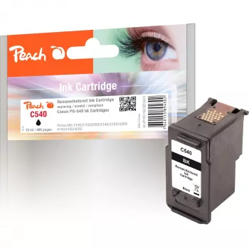 PEACH Ink Cartridge Black PI100-155 (Compatible with Canon PG-540)