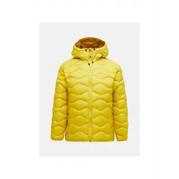 PEAK PERFORMANCE M Helium Down Hood Jacket Men's Yellow Size M