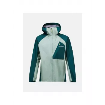 PEAK PERFORMANCE Men's Trail Hipe 3L Shell Jacket Green XL
