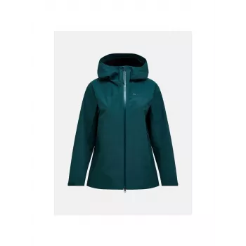 PEAK PERFORMANCE Women's Treeline Hipe 2.5L Shell Jacket Green