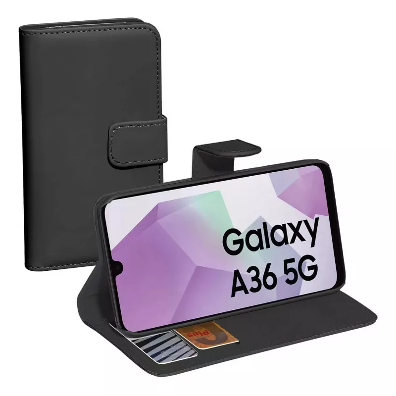 PEDEA Book Cover Classic for Samsung Galaxy A36/A56 5G - Black