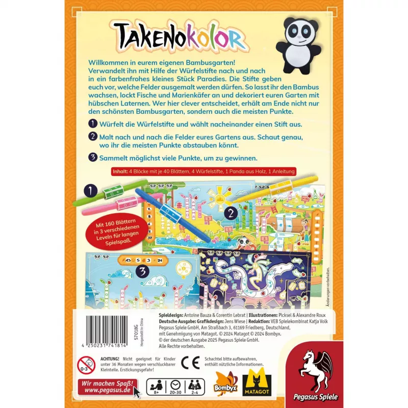 Pegasus Spiele Takenokolor Family Game