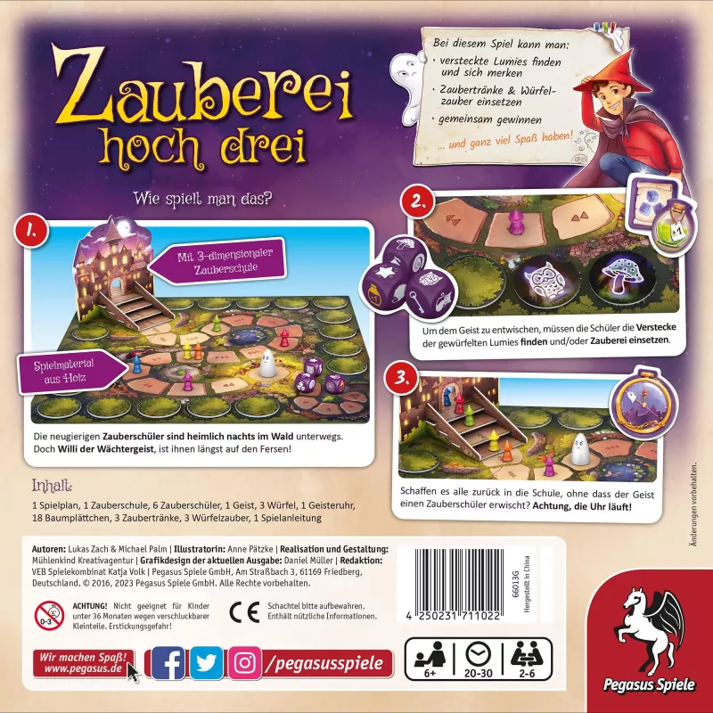 PEGASUS Zauberei hoch drei Magic Trick Set
