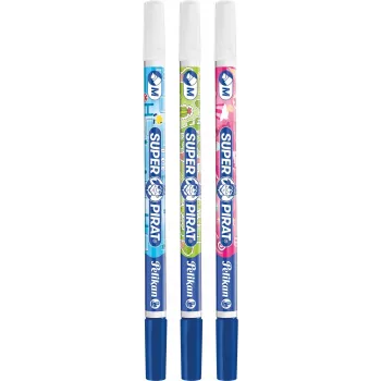 Pelikan 603225 Felt Tip Pen Medium Blue 3 Pack