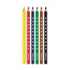 Pelikan 700610 Coloured Pencils Set of 6 (Black, Brown, Green, Red, Violet, Yellow)