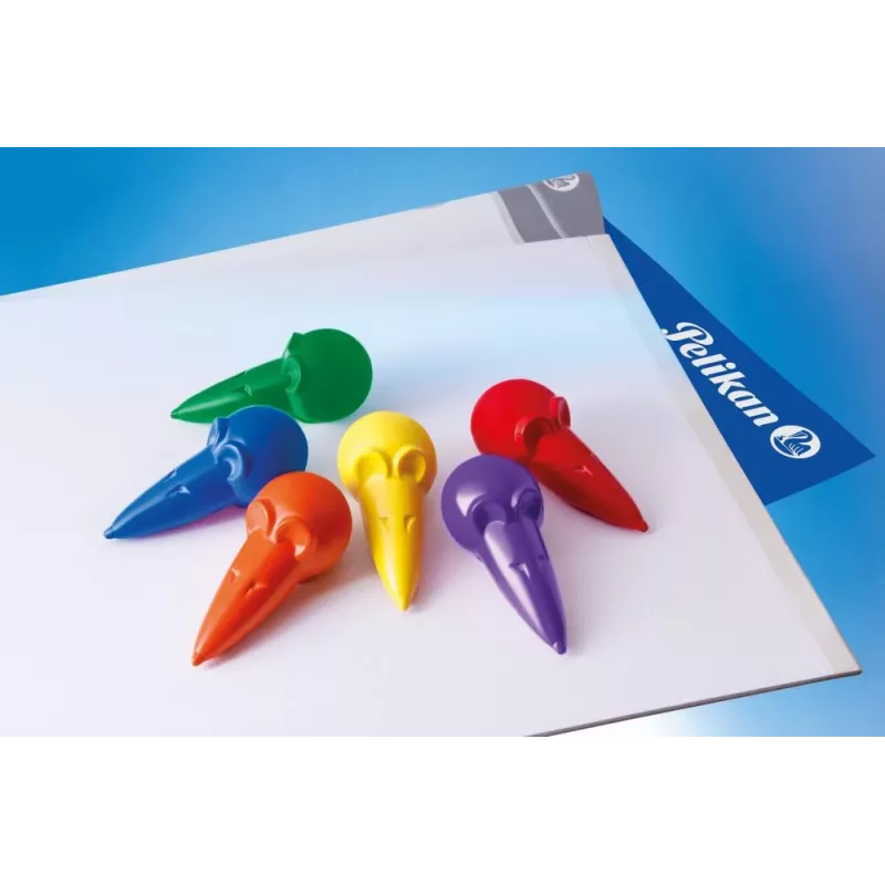 Pelikan 804073 Wax Crayons Set of 6 Assorted Colours in Cardboard Box