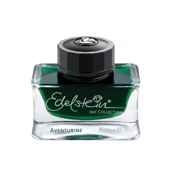 Pelikan Edelstein Ink Aventurine - Green Fountain Pen Ink, 50 ml Glass Bottle 339366