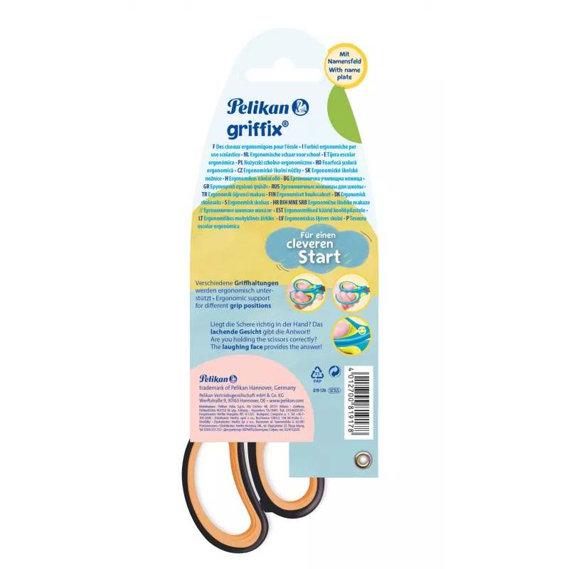 Pelikan Griffix Rollerball Pen for Children, Right-Handed, Blue Ink, Stage 3 Learning System 819176