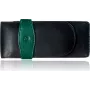 Pelikan TG32 Genuine Leather Pen Case Black-Green 924092