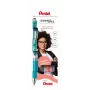 Pentel 4 EnerGel BL77 Gel Pen Set Turquoise Grey Pink Purple 0.35 mm