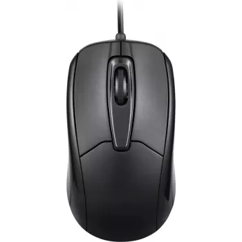 Perixx PERIMICE-209 P Black Wired Optical Mouse, 3 Buttons, 1000 DPI, USB, Ambidextrous 10442