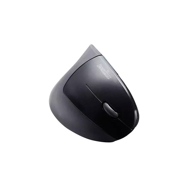 Perixx PERIMICE-713 Wireless Ergonomic Vertical Mouse, Right-Hand, Optical, 2000 DPI, 2.4 GHz, Nano Receiver, Black