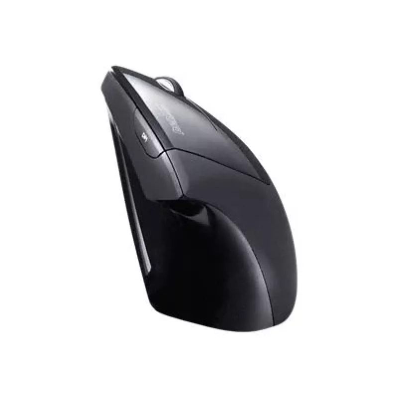 Perixx PERIMICE-713 Wireless Ergonomic Vertical Mouse, Right-Hand, Optical, 2000 DPI, 2.4 GHz, Nano Receiver, Black