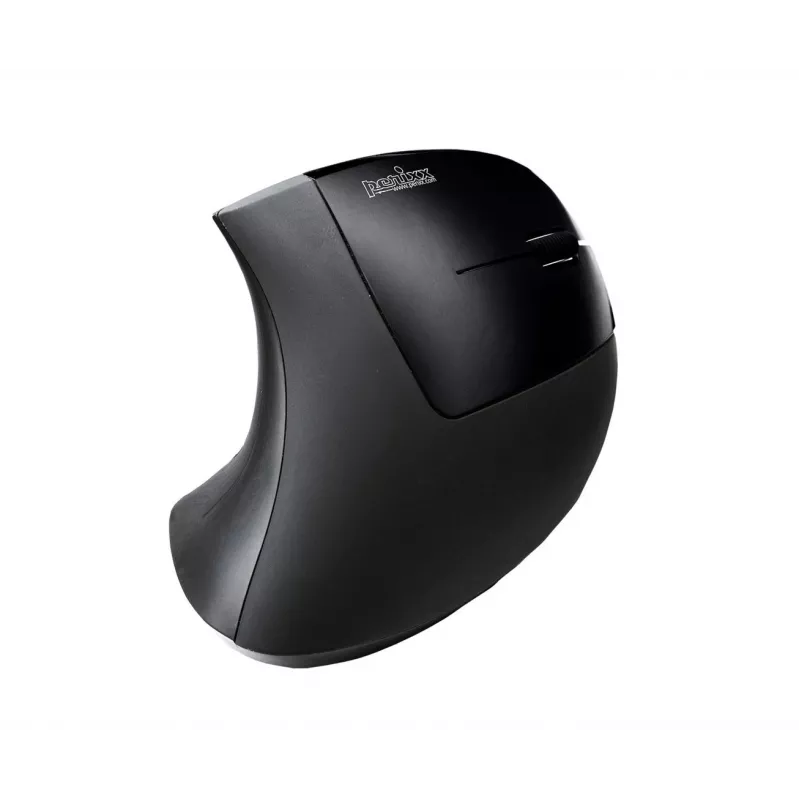 Perixx PERIMICE-713 Wireless Ergonomic Vertical Mouse, Right-Hand, Optical, 2000 DPI, 2.4 GHz, Nano Receiver, Black