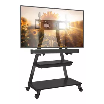 Perlegear PGFS08-US Full Motion TV Mount for 43-80 inch TVs, Dual Articulating Arms, 60 kg Capacity, Black