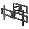 Perlegear PGLF12-EU Full Motion TV Wall Mount for 42-82 inch TVs, 60 kg Capacity, Black