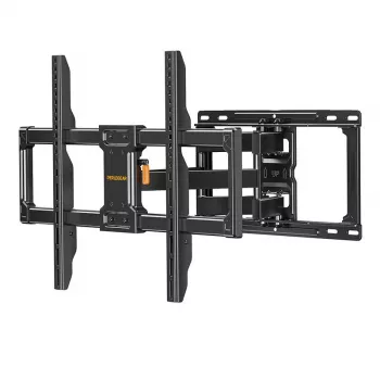Perlegear PGLF12-EU Full Motion TV Wall Mount for 42-82 inch TVs, 60 kg Capacity, Black