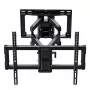 PERLEGEAR PGLF15 Full Motion TV Mount for 40-86 inch TVs, 60 kg Capacity, Dual Arm, Black
