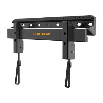PERLEGEAR PGMT7 Full Motion TV Mount for 24-55 Inch TVs, Dual Arm Articulating Wall Mount, Max Load 45 kg, VESA 75x75 to 400x400 mm, Black