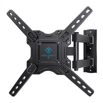 PERLESMITH PSMFK12 Fixed TV Wall Mount for 26-55 Inch TVs, Ultra-Slim 25mm Profile, Heavy-Duty Steel, Black