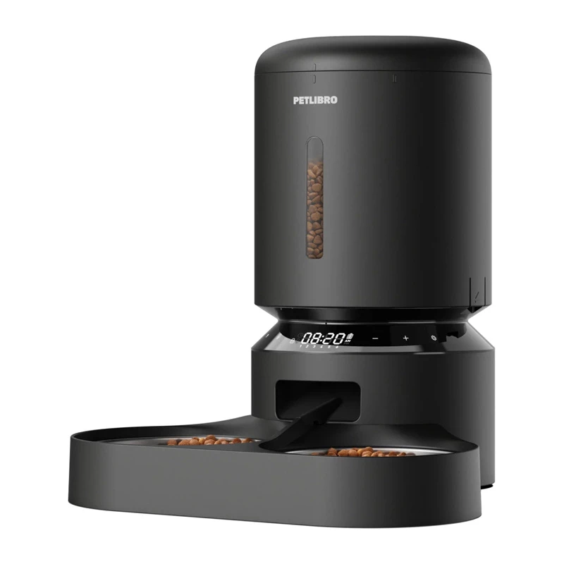 PETLIBRO Granary 5L Pet Food Dispenser with Double Bowl (Black)