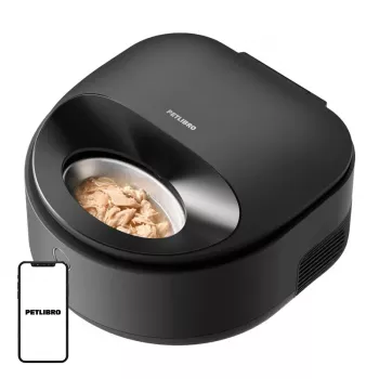 PETLIBRO Polar Smart Pet Food Dispenser, 5L, Wi-Fi, Stainless Steel Bowl, White