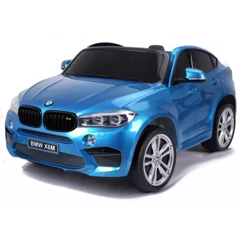 PETMEX Battery-Powered Car for Children BMW X6M Blue Lacquered