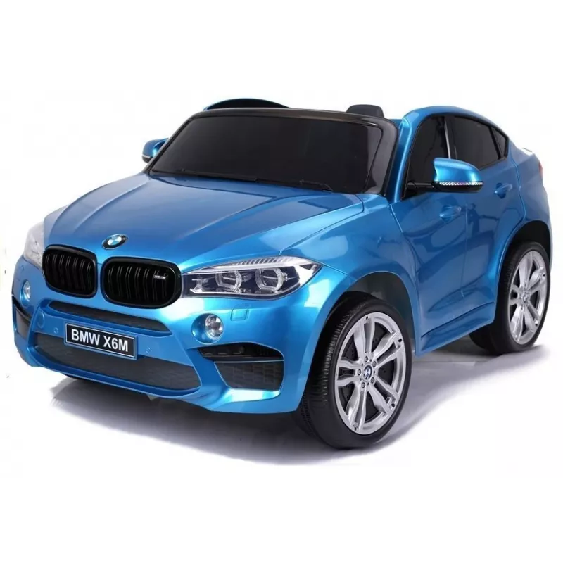 PETMEX Battery-Powered Car for Children BMW X6M Blue Lacquered