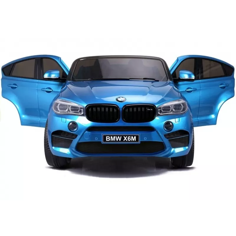 PETMEX Battery-Powered Car for Children BMW X6M Blue Lacquered