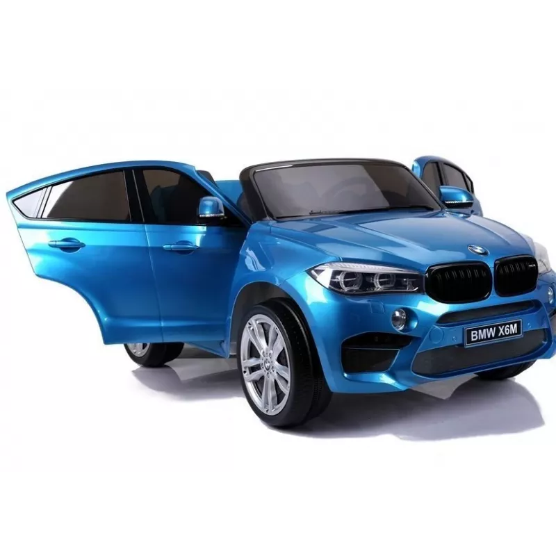 PETMEX Battery-Powered Car for Children BMW X6M Blue Lacquered