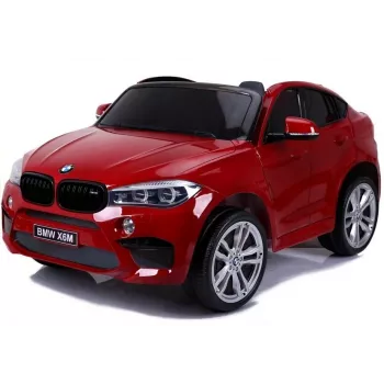 PETMEX Battery-Powered Car New BMW X6M SUV LED Lights MP3 Red Lacquered