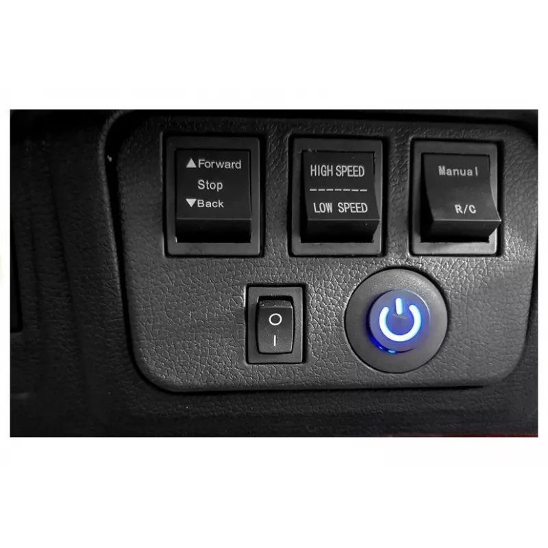 PETMEX Battery-Powered Jeep HP012 for Kids with LED Lights and MP3, Black