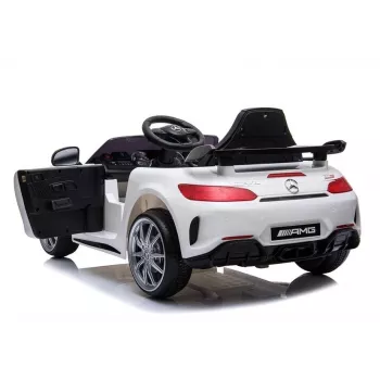 PETMEX Mercedes-AMG GTR 12V Kids Electric Ride-On Car - White