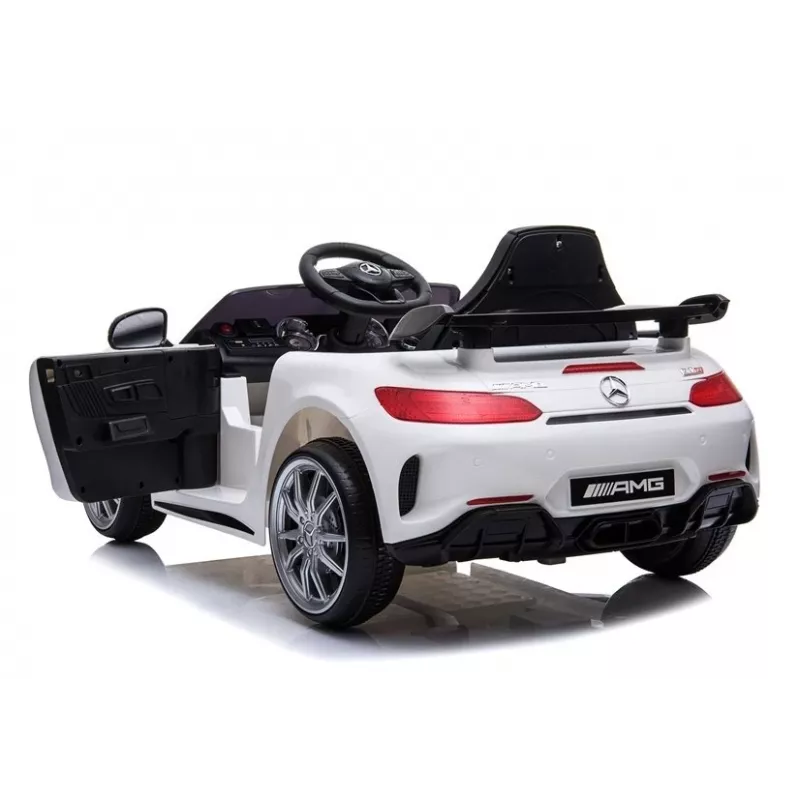PETMEX Mercedes-AMG GTR 12V Kids Electric Ride-On Car - White