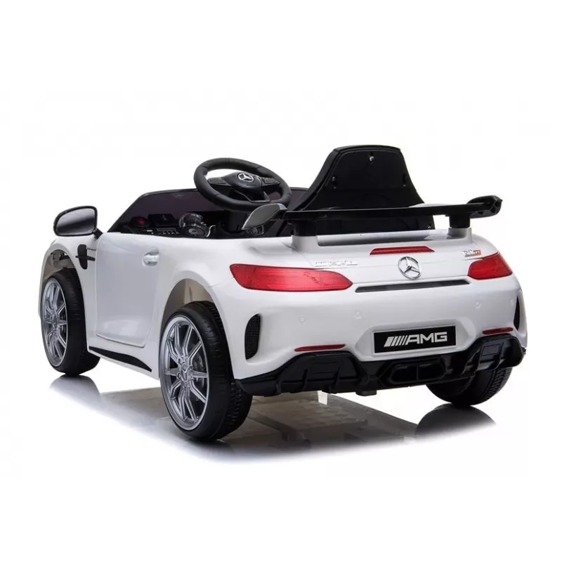 PETMEX Mercedes-AMG GTR 12V Kids Electric Ride-On Car - White