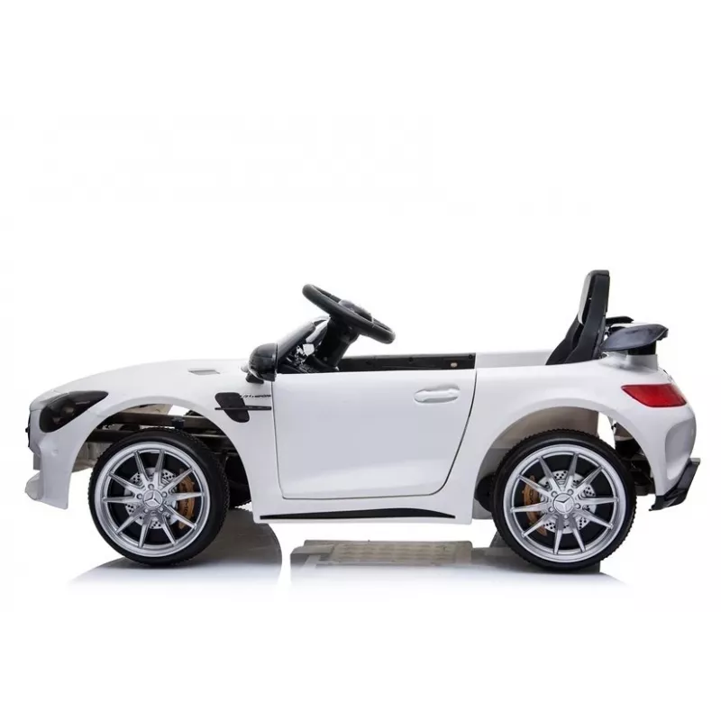 PETMEX Mercedes-AMG GTR 12V Kids Electric Ride-On Car - White