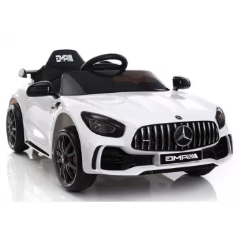 PETMEX Mercedes-AMG GTR 12V Kids Electric Ride-On Car - White