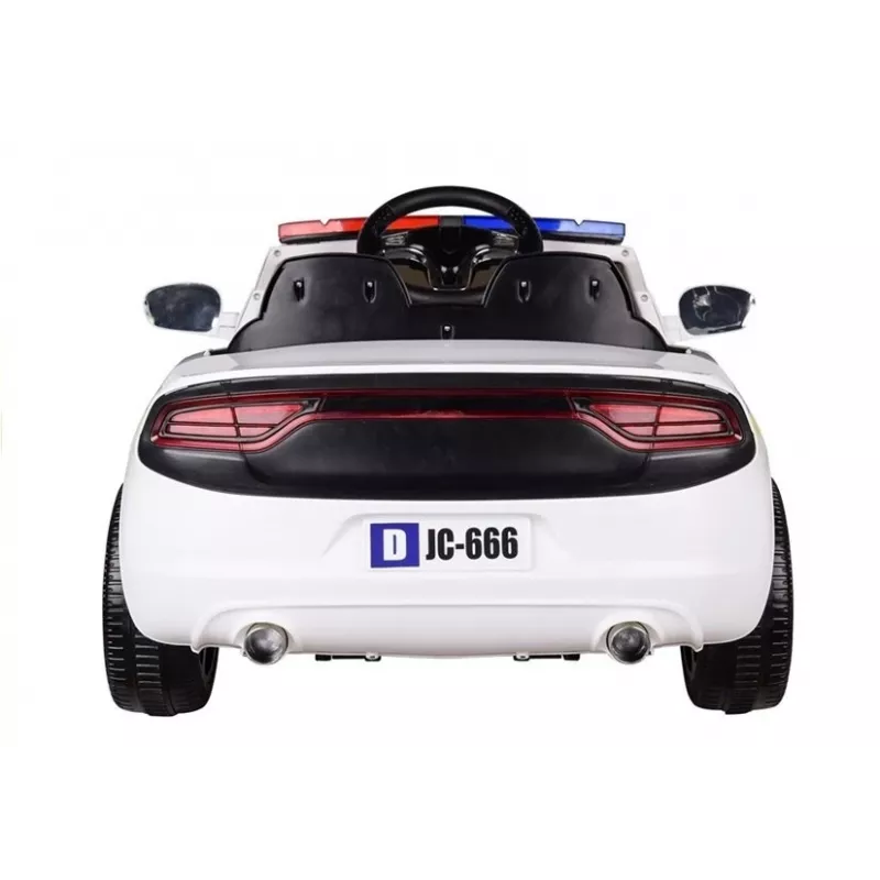 PETMEX Police Car Battery-Powered Ride-On Toy White
